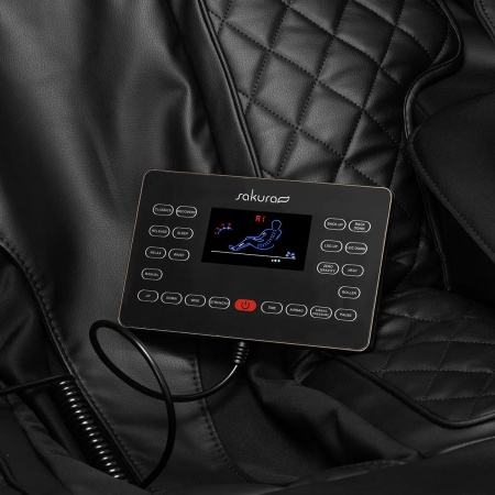 Fotoliu de masaj Sakura Luxury 808 negru bej - Img 6