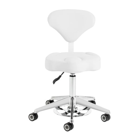 Scaun cosmetic Azzurro 156-F alb-zăpadă - Img 10