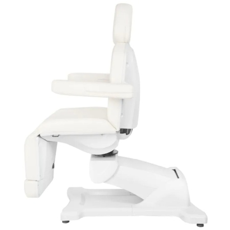 Scaun cosmetic electric Azzurro 869A rotativ cu 4 motoare, alb - Img 5