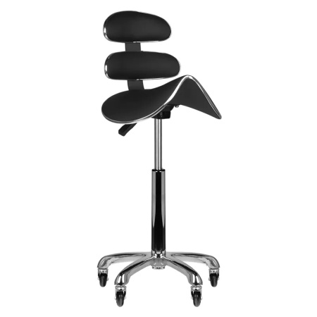 Scaun cosmetic înalt negru Roll Speed AM-880 - Img 4