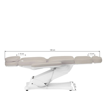 Scaun cosmetic electric Sillon Clasic cu 3 motoare, bej - Img 4