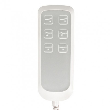 Scaun cosmetic electric Sillon Eclipse cu 3 motoare, alb - Img 3