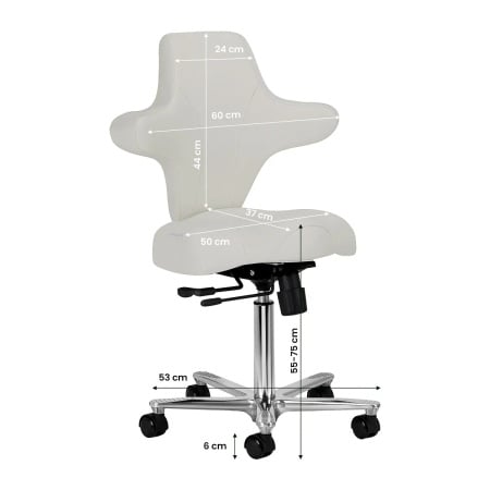 Scaun cosmetica Azzurro Special 152 gri - Img 5