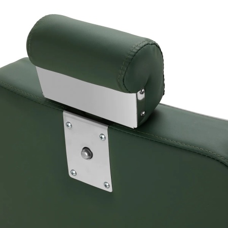 Scaun de frizerie Gabbiano Visionerio, cadru cromat verde - Img 4