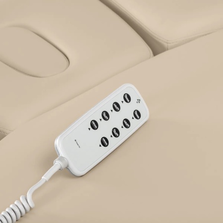 Șezlong SPA Sillon Relax bej cu bază maro deschis - Img 2