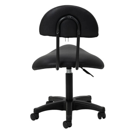 Scaun cosmetic 6001 negru cu bază neagră - Img 7