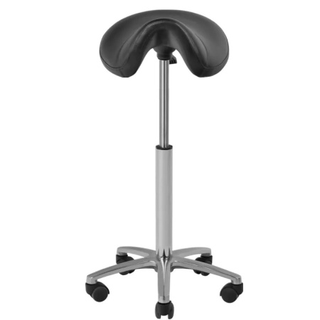 Scaun cosmetic-frizerie 001b înalt negru - Img 2