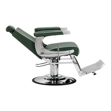 Scaun de frizerie Gabbiano Visionerio, cadru cromat verde - Img 11