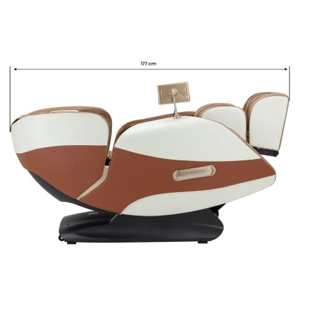 Fotoliu de masaj Sakura Luxury 808 alb și bej - Img 3