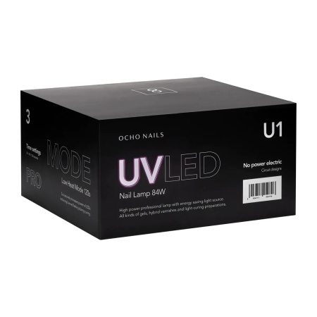 Lampă UV Ocho Nails cu 8 LED-uri, albă, 84W - Img 9