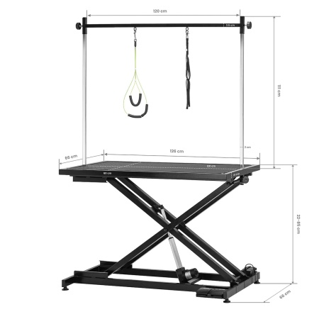 Masă electrică de îngrijire P4W 1 neagră - Img 4