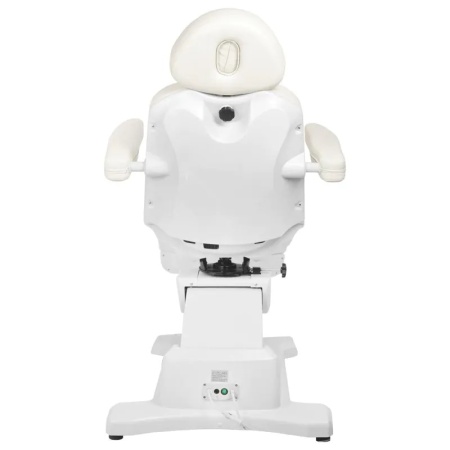 Scaun cosmetic electric Azzurro 869A rotativ cu 4 motoare, alb - Img 6