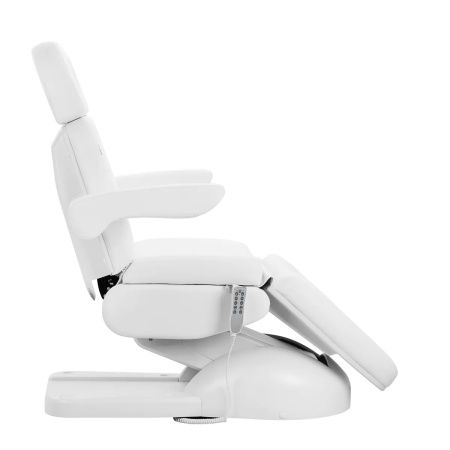 Scaun cosmetic electric Azzurro Lux pentru pedichiură, 5m, alb - Img 7
