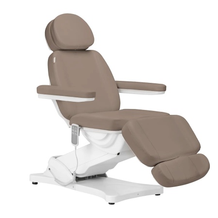 Scaun cosmetic electric Sillon Clasic 3 motoare maro - Img 11