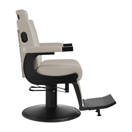 Scaun de frizerie Gabbiano Levi cu cadru negru gri - Img 12