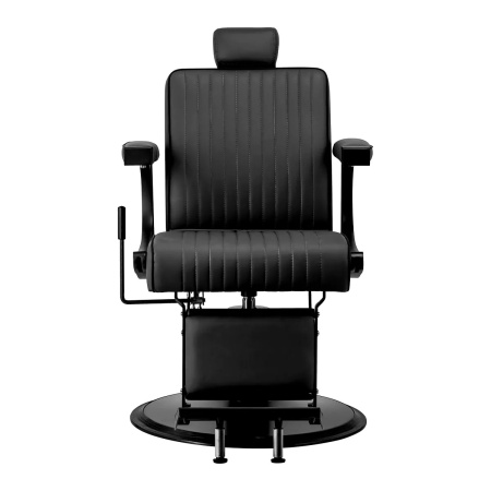 Scaun de frizerie Gabbiano Visionerio negru cu cadru negru - Img 12