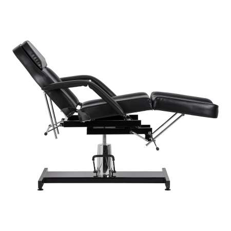 Scaun de pedichiură hidraulic Sillon 210 cu funcție de balansare și suport pentru picioare divizat, negru - Img 6