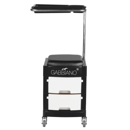 Helper - scaun pedichiura 16 plus negru/alb - Img 7