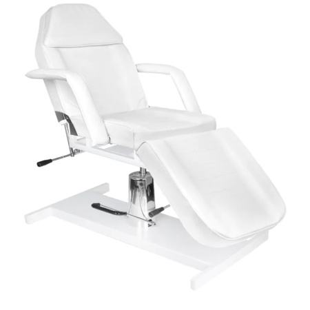 Scaun cosmetic hidraulic basic 210 alb - Img 5