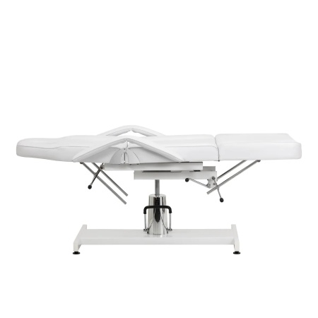 Scaun cosmetic hidraulic Sillon 210 cu suport alb - Img 8