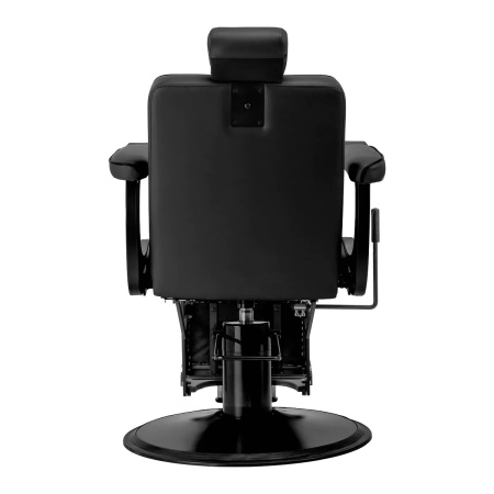 Scaun de frizerie Gabbiano Visionerio negru cu cadru negru - Img 10