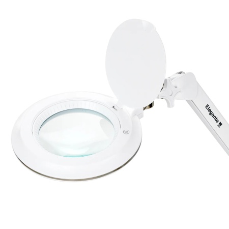 Lampă cu lupă Elegante 6031 cu 60 de LED-uri 3D SMD, completă cu suport reglabil și control al intensității luminii - Img 5