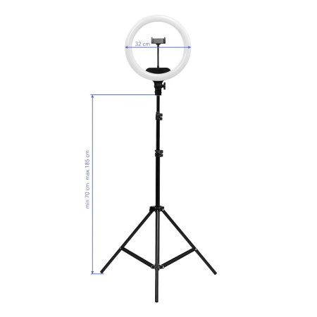 Lampă inelară cu LED 13" 36W cu suport negru - Img 3