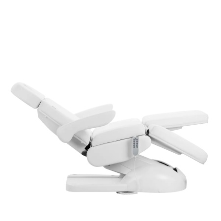Scaun cosmetic electric Azzurro Lux pentru pedichiură, 5m, alb - Img 8