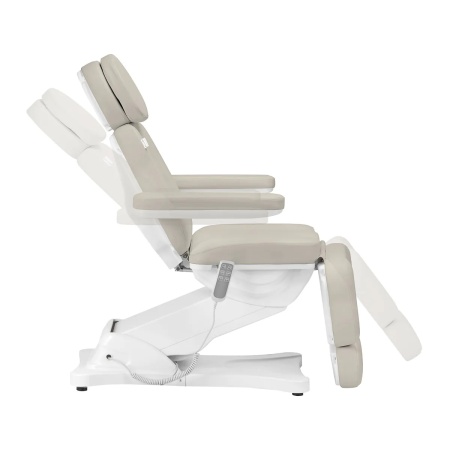 Scaun cosmetic electric Sillon Clasic cu 3 motoare, bej - Img 9