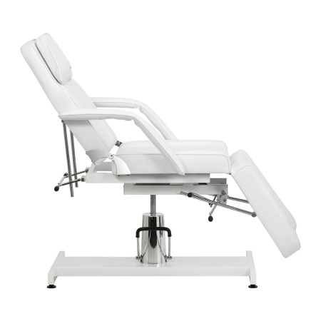 Scaun de pedichiură hidraulic Sillon 210 cu funcție de balansare și suport pentru picioare divizat, alb - Img 9