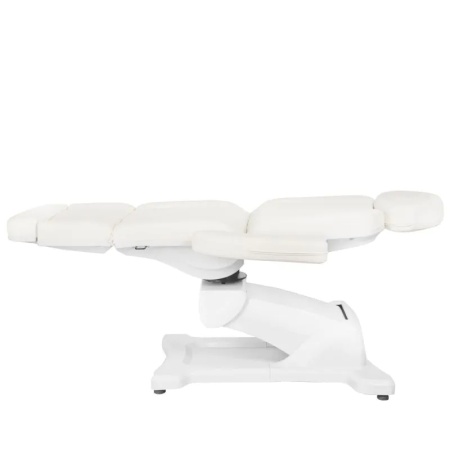 Scaun cosmetic electric Azzurro 869A rotativ cu 4 motoare, alb - Img 4