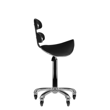 Scaun cosmetic înalt negru Roll Speed AM-880 - Img 3