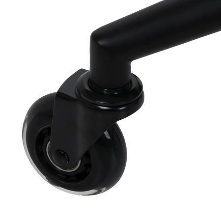 Scaun de coafură Gabbiano D054 negru cu bază neagră - Img 3