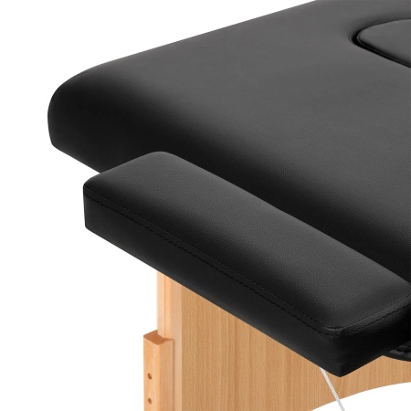 Masă de masaj pliabilă BALANCE din lemn cu 2 segmente 190x70 neagră - Img 8