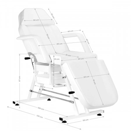 Pat scaun cosmetica Sillon cu cuve - Img 4