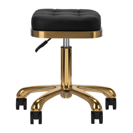 Scaun cosmetic M-1645 negru auriu - Img 3