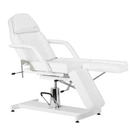 Scaun de pedichiură hidraulic Sillon 210 cu funcție de balansare și suport pentru picioare divizat, alb - Img 12