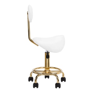 Scaun cosmetic 6001-G alb auriu categoria a doua - Img 5
