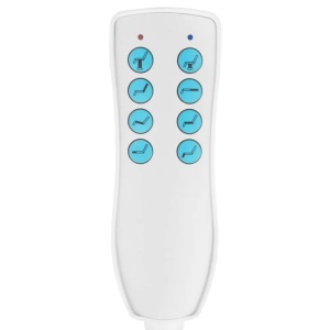 Scaun cosmetic electric Azzurro 869A rotativ cu 4 motoare, alb - Img 8