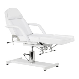 Scaun cosmetic hidraulic Sillon 210 cu suport alb - Img 12