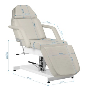 Scaun cosmetic hidraulic Sillon v2 210 sare de mare - Img 3