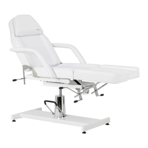 Scaun de pedichiură hidraulic Sillon 210 cu funcție de balansare și suport pentru picioare divizat, alb - Img 10