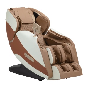 Fotoliu de masaj Sakura Luxury 808 alb și bej