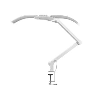 Lampă de manichiură strălucitoare L05 curbată pentru blat, albă