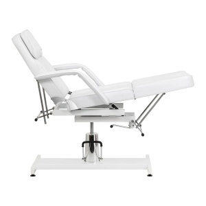 Scaun cosmetic hidraulic Sillon 210 cu suport alb - Img 10