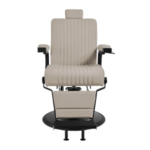 Scaun de frizerie Gabbiano Levi cu cadru negru gri - Img 11