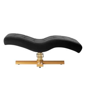 Scaun pentru tratament gene Sillon Corona, negru cu bază aurie - Img 8