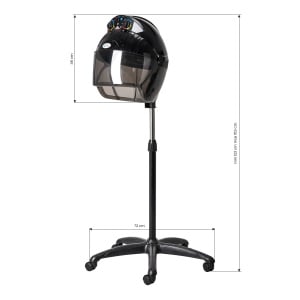 Gabbiano Centurion LVI-203S uscator de par ionic cu trei trepte, negru