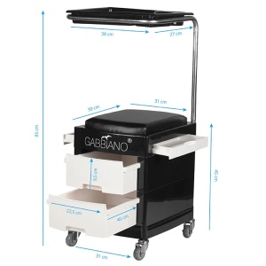 Helper - scaun pedichiura 16 plus negru/alb - Img 4