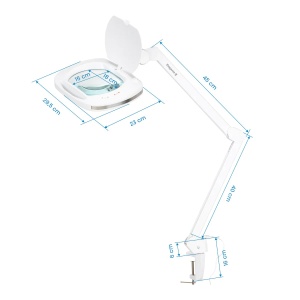 Lampă cu lupă Elegante 6030 cu 60 de LED-uri SMD pentru blaturi de lucru, cu intensitate luminoasă reglabilă - Img 3